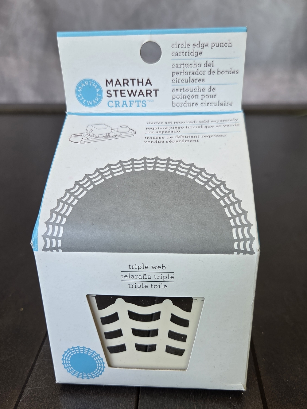 Martha Stewart Crafts Circle Edge Punch Cartridge - Triple Web Spiderweb NIB